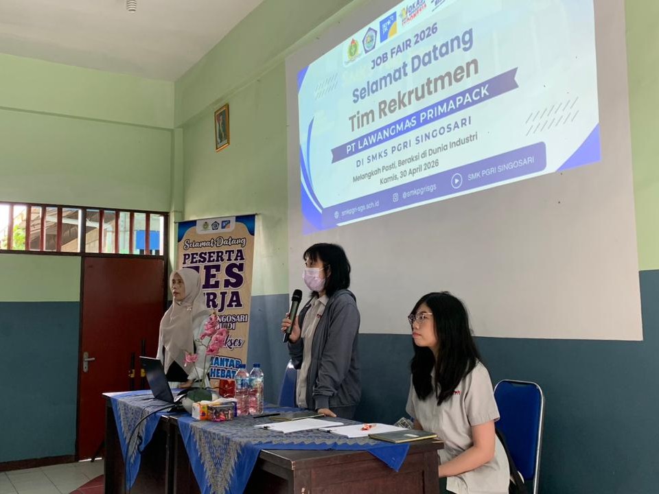 Jembatani Lulusan ke Dunia Kerja, SMKS PGRI Singosari Sukses Gelar Job Fair 2026 yang Diikuti Ratusan Peserta